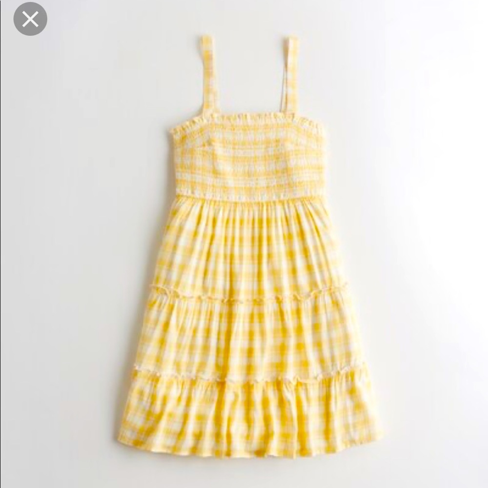Hollister smocked tiered dress